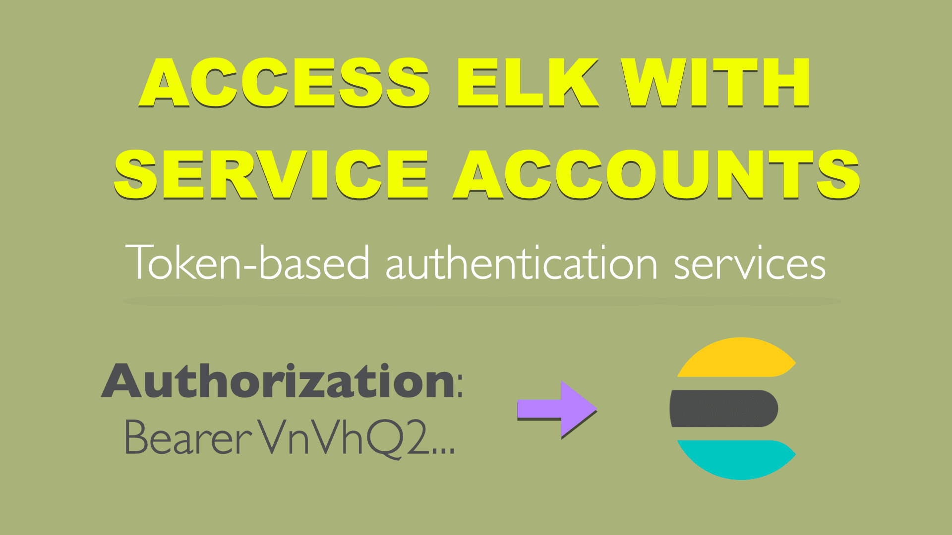 access elk with service accounts