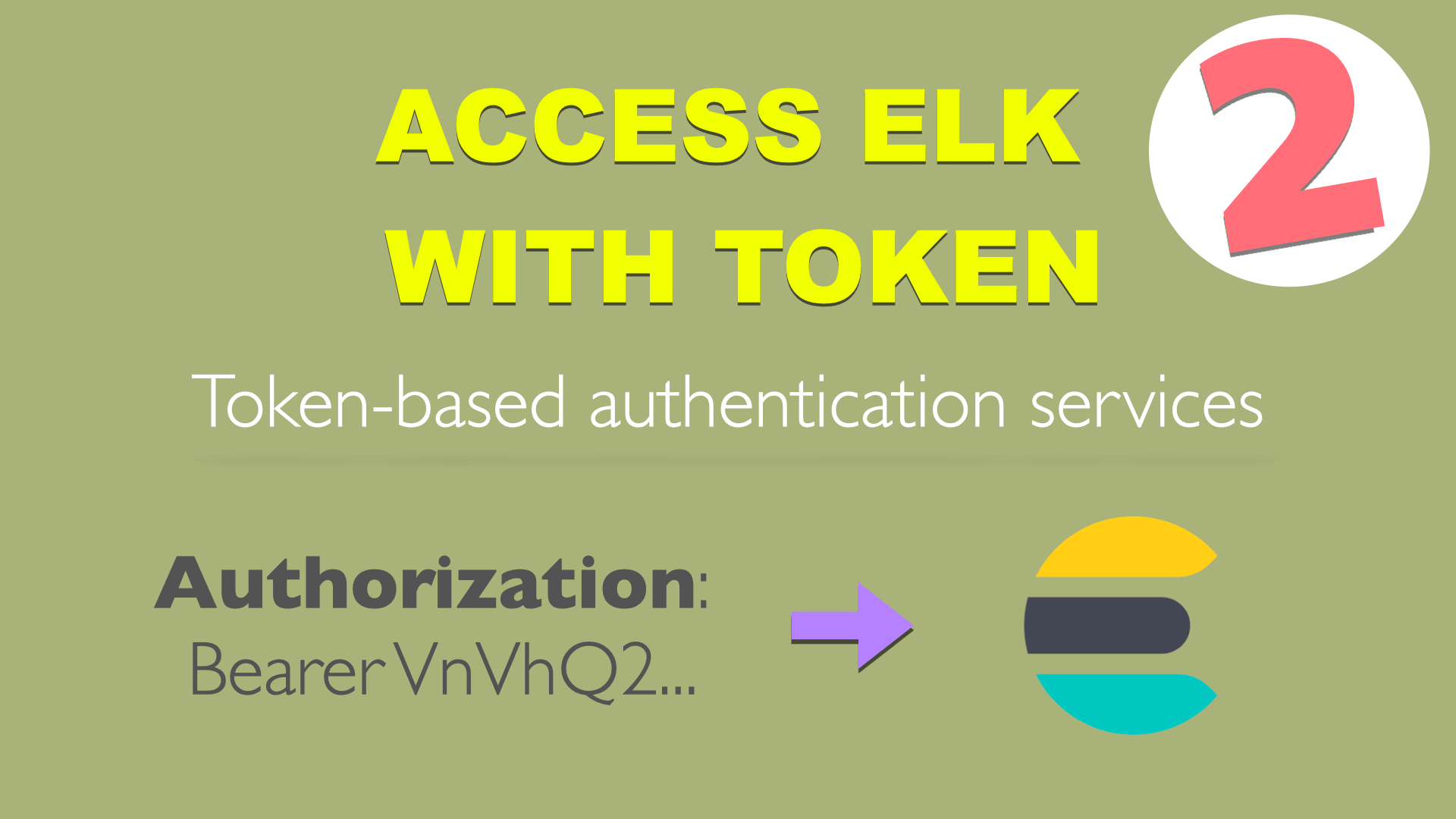 Access ELK with token