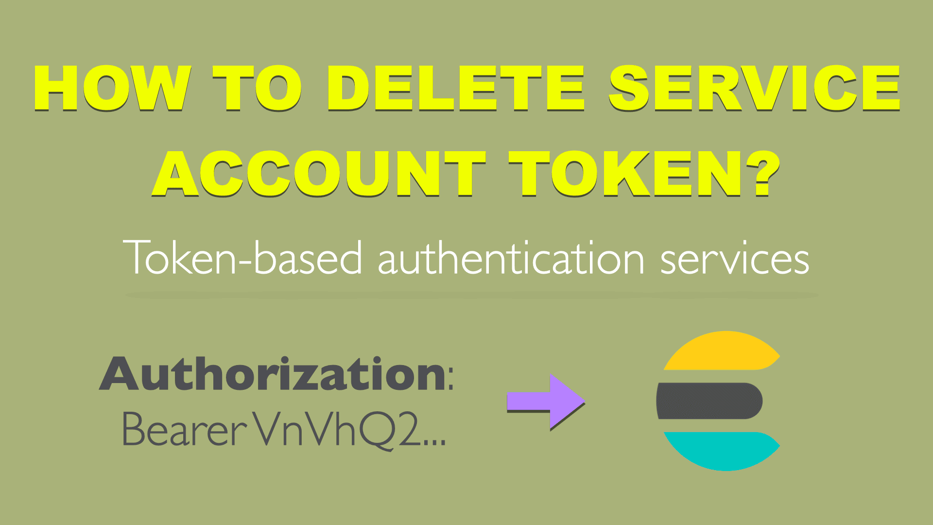 how to delete service account token