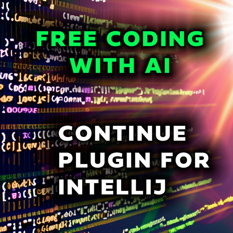 free coding with AI continue plugin for intelliJ